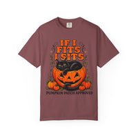 Load image into Gallery viewer, If I Fits I Sits Pumpkin Cat Halloween T-Shirt