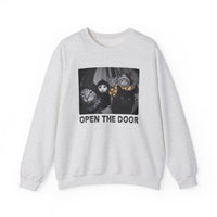 Load image into Gallery viewer, Open The Door – Christmas Cat Gang Sweatshirt