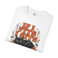 Load image into Gallery viewer, If I Fits I Sits Pumpkin Cat Halloween T-Shirt