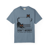 Load image into Gallery viewer, Don't Worry I'm From Tech Support Funny Cat T-Shirt