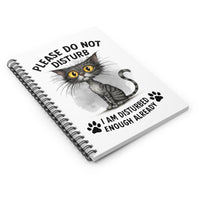 Load image into Gallery viewer, Please Do Not Disturb - Spiral Notebook
