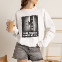 Load image into Gallery viewer, Your Privacy Concerns Me - Funny Cat Sweatshirt