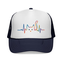 Load image into Gallery viewer, Cat Heartbeat, Trucker Cap