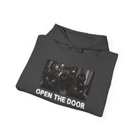 Load image into Gallery viewer, Open The Door- Cat Gang - Black Cats Hoodie