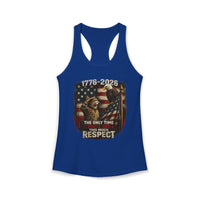 Load image into Gallery viewer, Cat Saluting Eagle - America 250  Racerback Tank