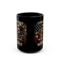 Load image into Gallery viewer, Patriotic Cat Saluting an Eagle Coffee Mug - America 250