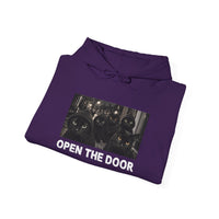 Load image into Gallery viewer, Open The Door- Cat Gang - Black Cats Hoodie