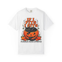 Load image into Gallery viewer, If I Fits I Sits Pumpkin Cat Halloween T-Shirt