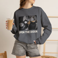 Load image into Gallery viewer, Open The Door – Christmas Cat Gang Sweatshirt