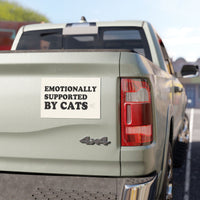 Load image into Gallery viewer, Emotionally Supported by Cats - Car Magnet