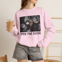 Load image into Gallery viewer, Open The Door – Christmas Cat Gang Sweatshirt