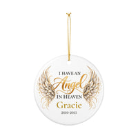Load image into Gallery viewer, Personalized Cat Memorial Ornament – I Have an Angel in Heaven