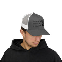 Load image into Gallery viewer, Snapback Trucker Cap - Lucky To Be Owned By A Black Cat
