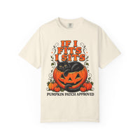 Load image into Gallery viewer, If I Fits I Sits Pumpkin Cat Halloween T-Shirt