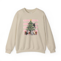 Load image into Gallery viewer, Christmas Cats &amp; Christmas Tree Sweatshirt – Funny Cat Lover Gift