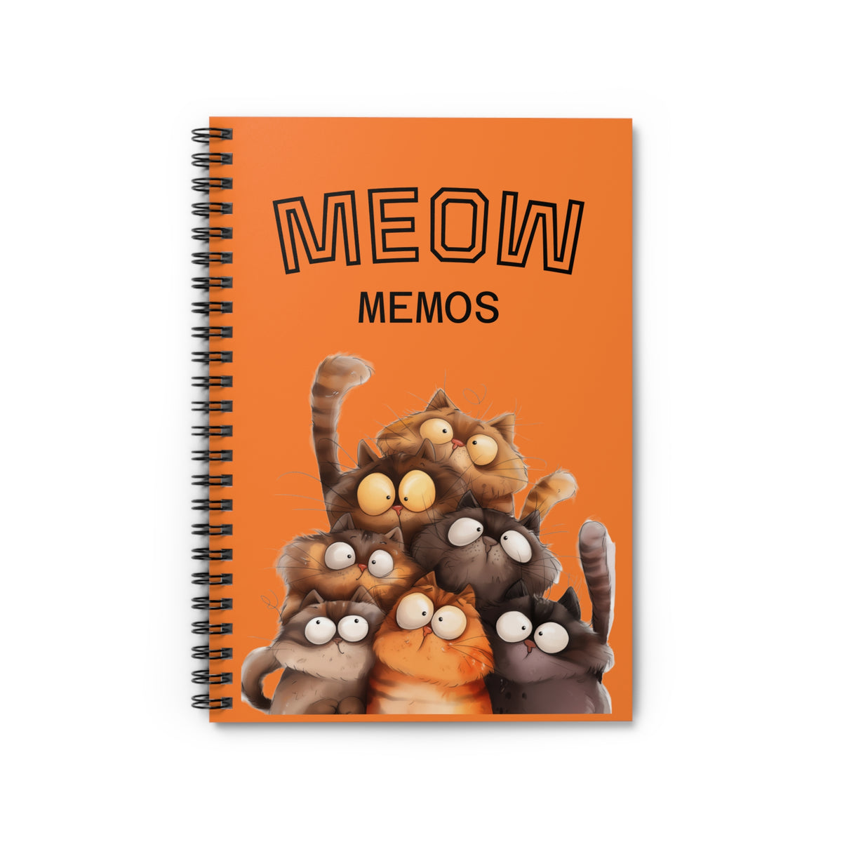 Meow Memos - Spiral Notebook