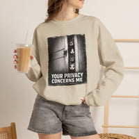 Load image into Gallery viewer, Your Privacy Concerns Me - Funny Cat Sweatshirt
