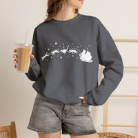 Load image into Gallery viewer, Santa's Cat Sleigh – Funny Christmas Cat Sweatshirt