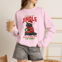 Load image into Gallery viewer, Jingle Some of the Way – Funny Christmas Cat Sweatshirt