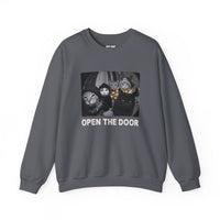 Load image into Gallery viewer, Open The Door – Christmas Cat Gang Sweatshirt