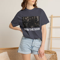 Load image into Gallery viewer, Open The Door – Black Cat Gang T-Shirt