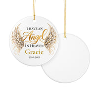 Load image into Gallery viewer, Personalized Cat Memorial Ornament – I Have an Angel in Heaven