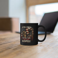 Load image into Gallery viewer, Patriotic Cat Saluting an Eagle Coffee Mug - America 250