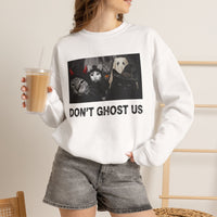 Load image into Gallery viewer, Don’t Ghost Us – Funny Halloween Cat Sweatshirt
