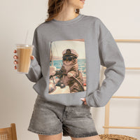 Load image into Gallery viewer, Captain Cat – Funny Sailing Cat Sweatshirt