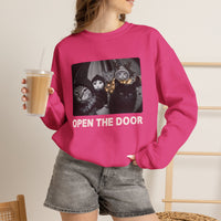 Load image into Gallery viewer, Open The Door – Christmas Cat Gang Sweatshirt