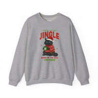 Load image into Gallery viewer, Jingle Some of the Way – Funny Christmas Cat Sweatshirt