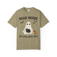 Load image into Gallery viewer, Dead Inside But Still Love Cats Halloween Cat T-Shirt