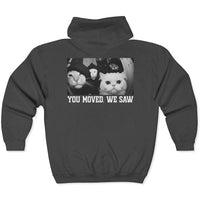 Load image into Gallery viewer, You Moved. We Saw, Full-Zip Hoodie