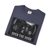 Load image into Gallery viewer, Cat Gang, Open The Door - Summer BBQ Edition T-Shirt
