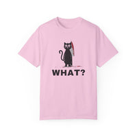 Load image into Gallery viewer, &#39;What?&#39; Murderous Black Cat, Unisex 100% Cotton Tee
