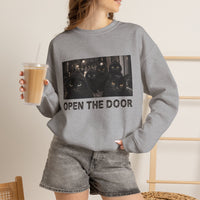 Load image into Gallery viewer, Cat Gang, Open The Door - Black Cats Sweatshirt