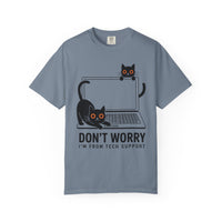 Load image into Gallery viewer, Don't Worry I'm From Tech Support Funny Cat T-Shirt