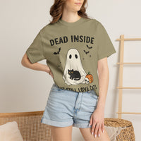 Load image into Gallery viewer, Dead Inside But Still Love Cats Halloween Cat T-Shirt