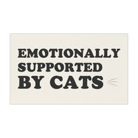 Load image into Gallery viewer, Emotionally Supported by Cats - Car Magnet