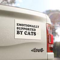 Load image into Gallery viewer, Emotionally Supported by Cats - Car Magnet