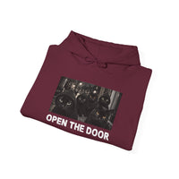 Load image into Gallery viewer, Open The Door- Cat Gang - Black Cats Hoodie