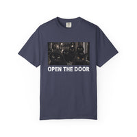 Load image into Gallery viewer, Open The Door – Black Cat Gang T-Shirt