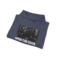 Load image into Gallery viewer, Open The Door- Cat Gang - Black Cats Hoodie