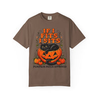 Load image into Gallery viewer, If I Fits I Sits Pumpkin Cat Halloween T-Shirt