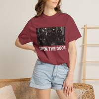 Load image into Gallery viewer, Open The Door – Black Cat Gang T-Shirt