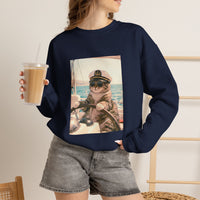 Load image into Gallery viewer, Captain Cat – Funny Sailing Cat Sweatshirt