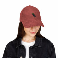 Load image into Gallery viewer, Leaping Cat, Corduroy Embroidered Baseball Cap