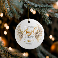 Load image into Gallery viewer, Personalized Cat Memorial Ornament – I Have an Angel in Heaven