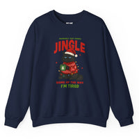 Load image into Gallery viewer, Jingle Some of the Way – Funny Christmas Cat Sweatshirt