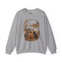 Load image into Gallery viewer, Cats &amp; Pumpkins Cozy Fall Sweatshirt
